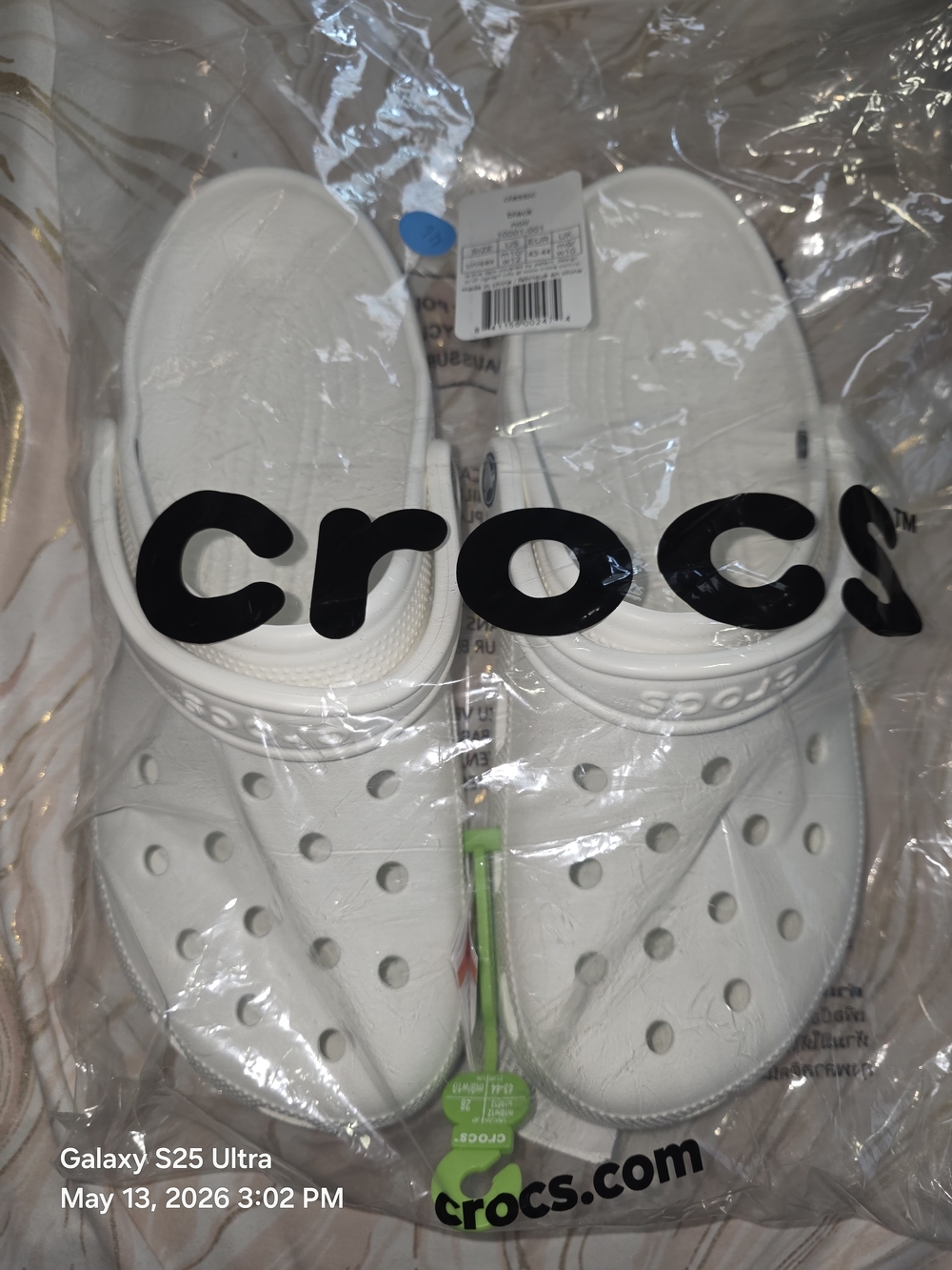 CROCS Brand New In Plastic. 10M/ 12W. White. NWT. Unisex